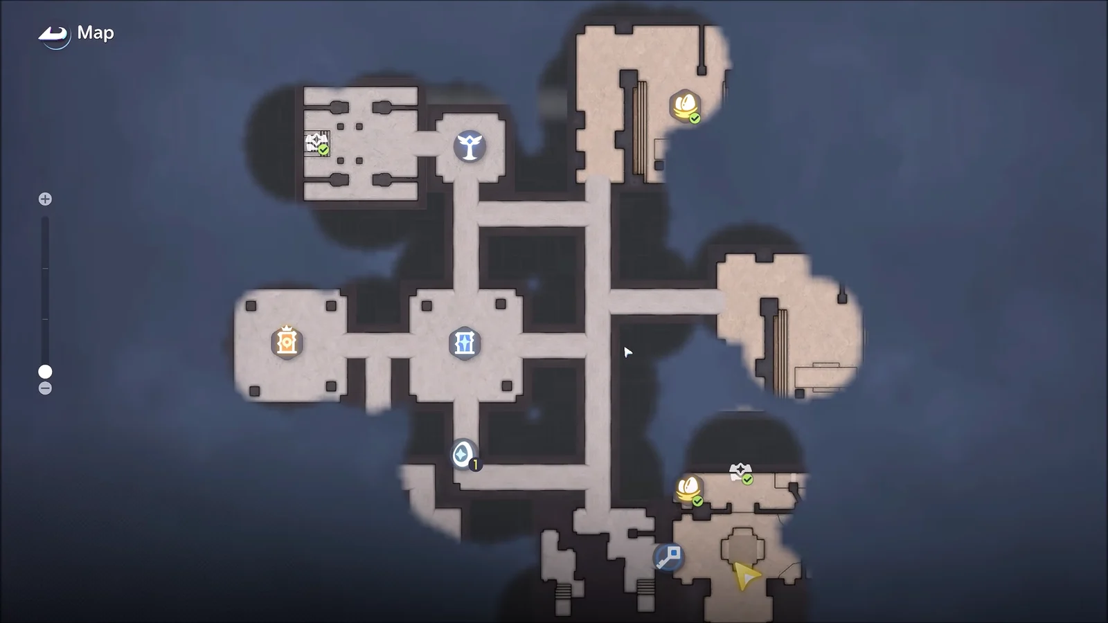 Map Navigation and Objective Progress