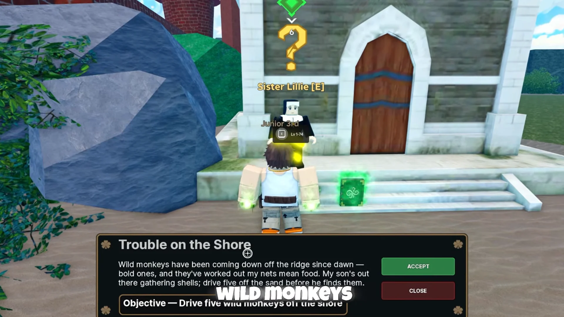 Accepting First Quest