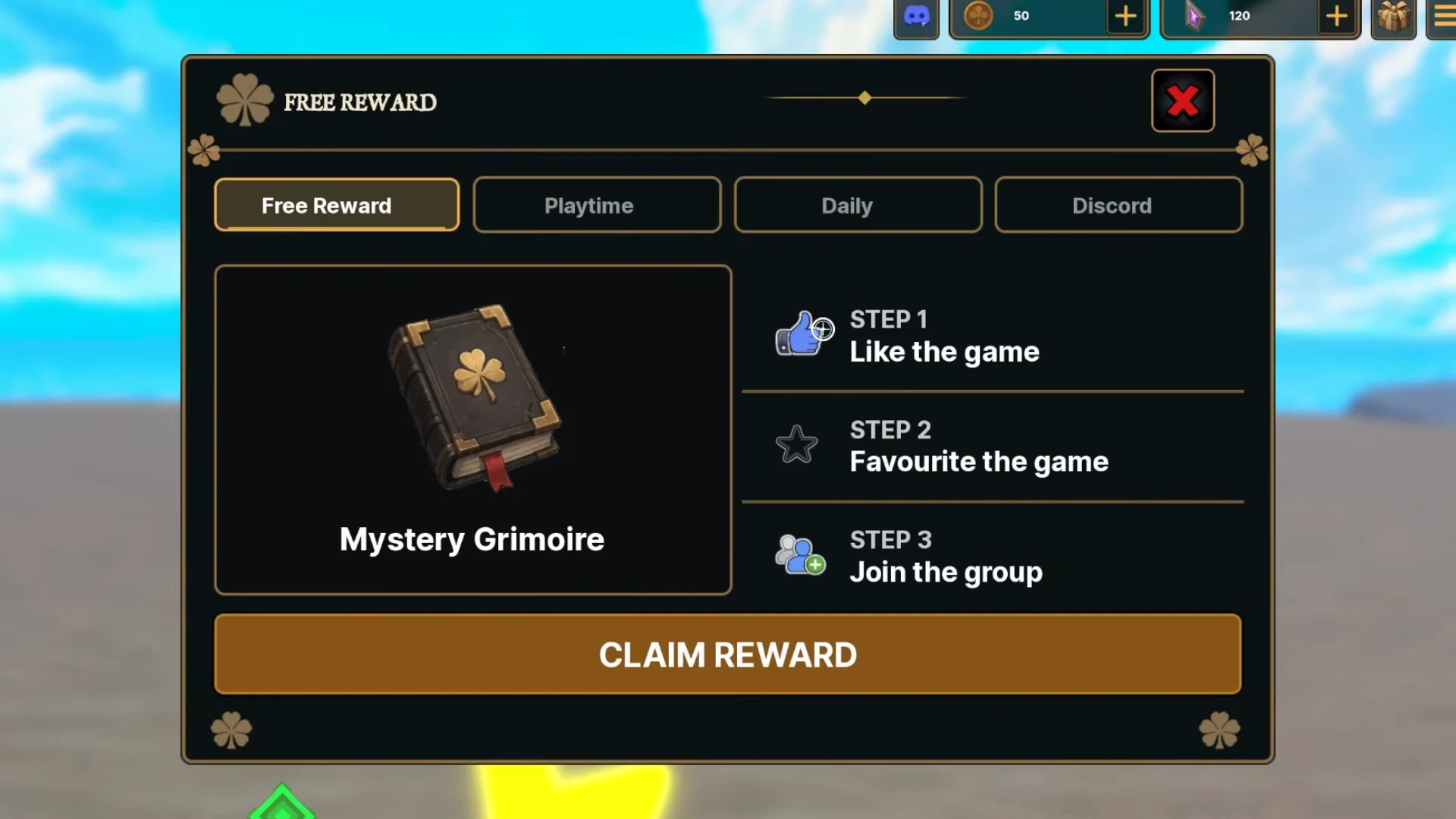 Claiming Free Rewards