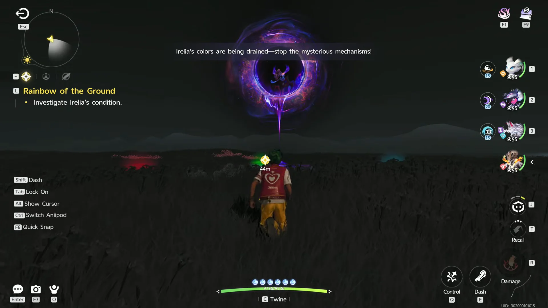 Approaching the portal