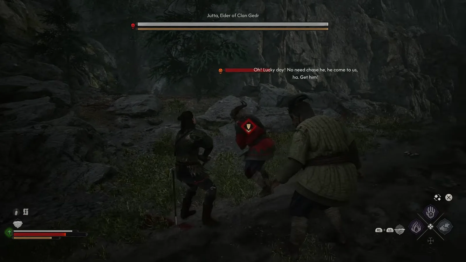 Defeating and looting Jutta