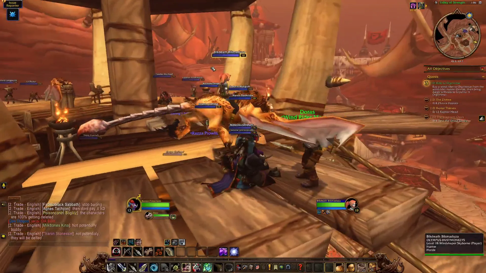 Landing at Orgrimmar Flight Tower