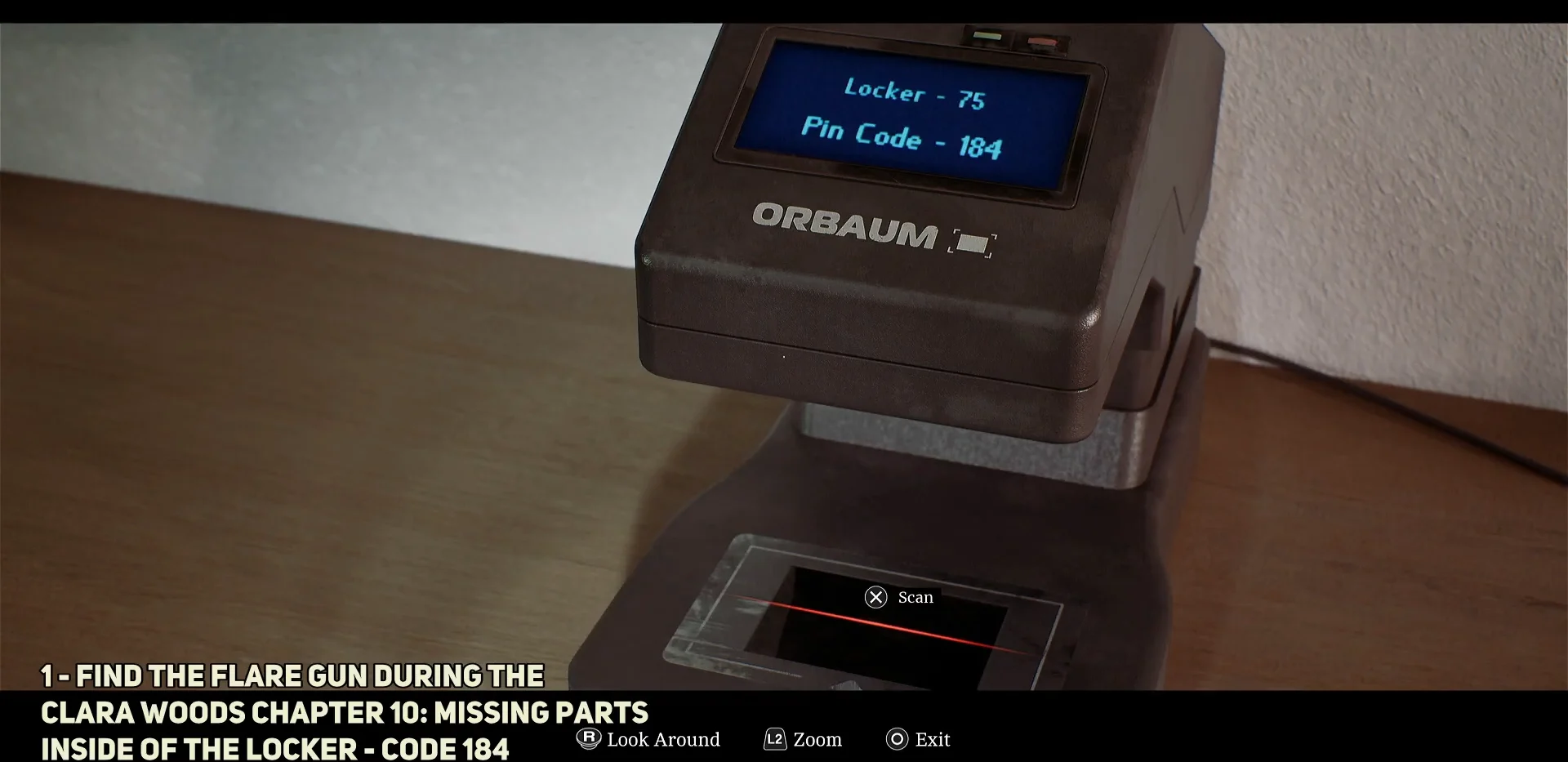 Scanning barcode