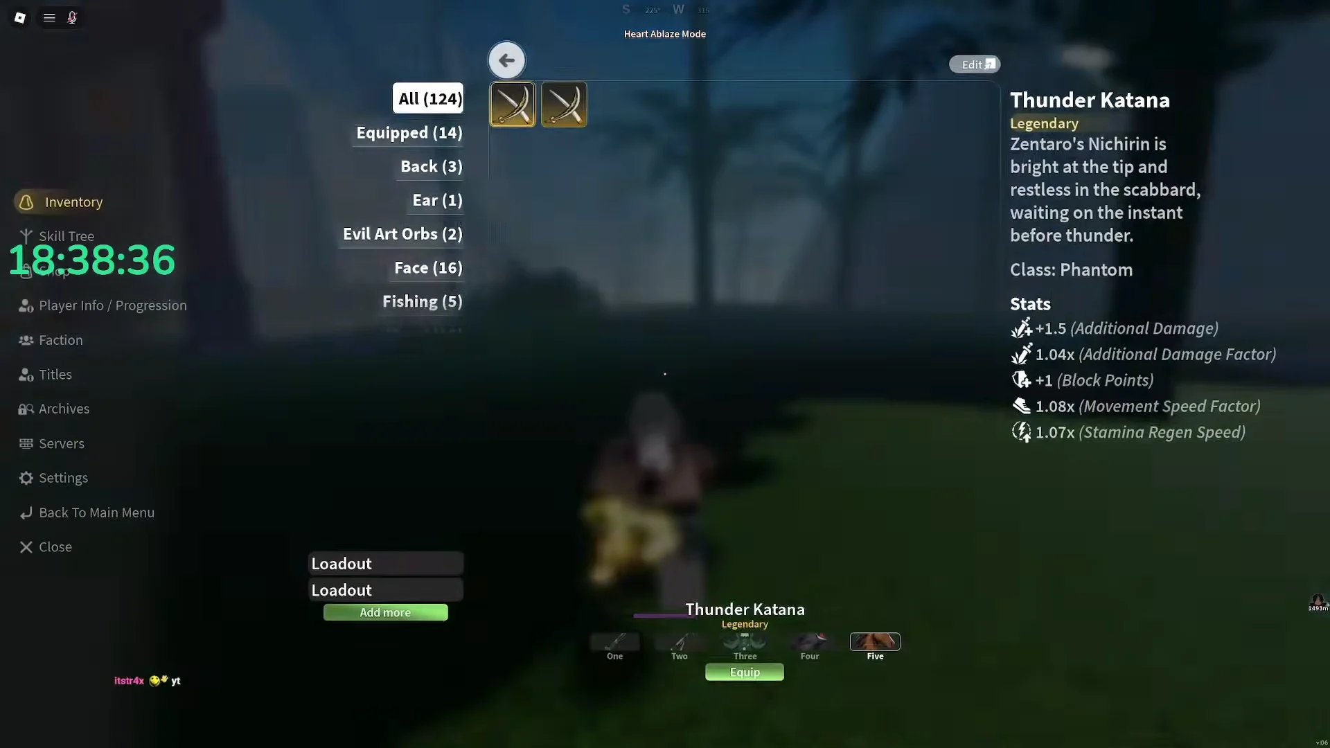 Thunder Katana Upgrade Path
