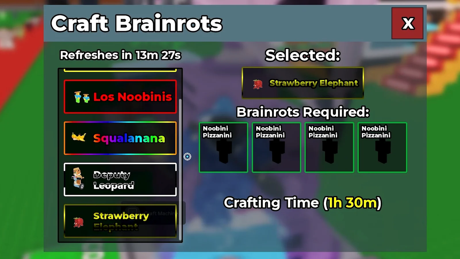 Crafting Menu Changes