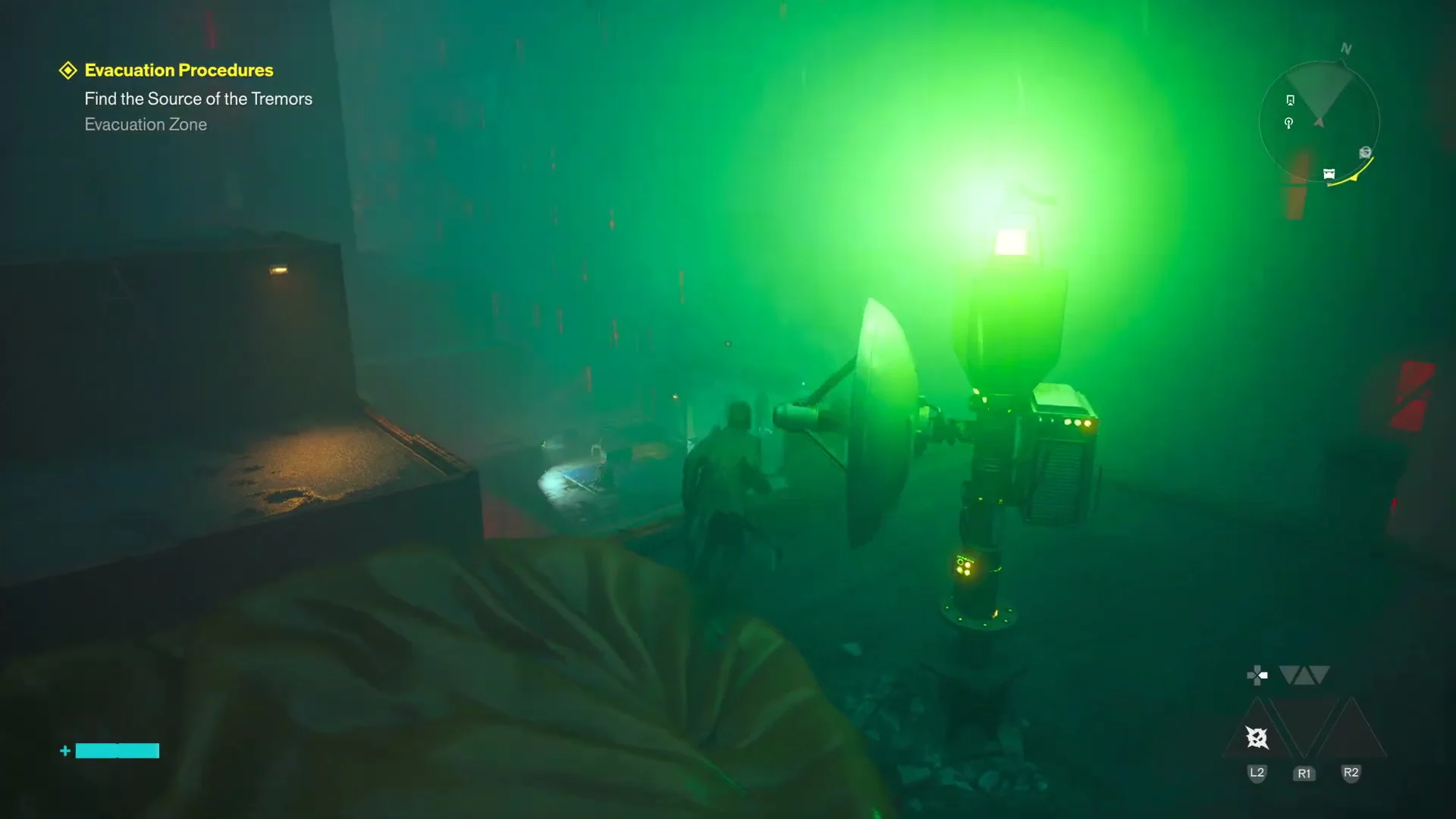 Activating the second beacon dish