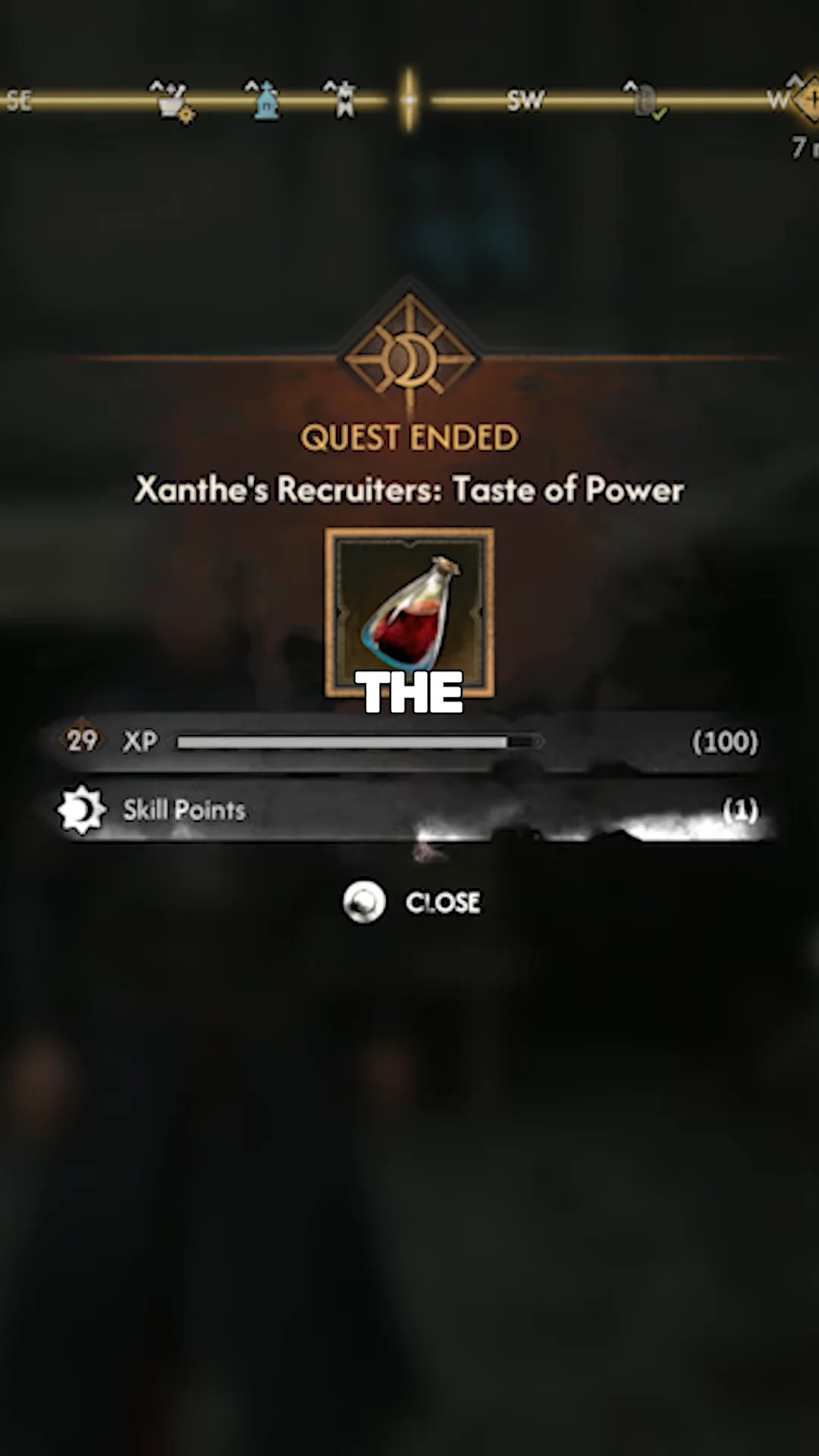 Quest Completion & Inventory View