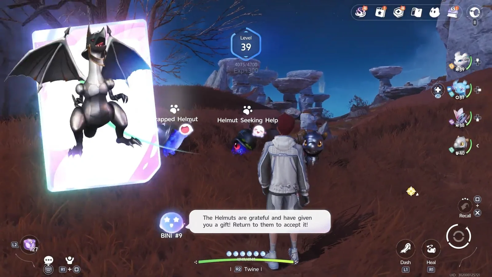 Collecting rewards and chest