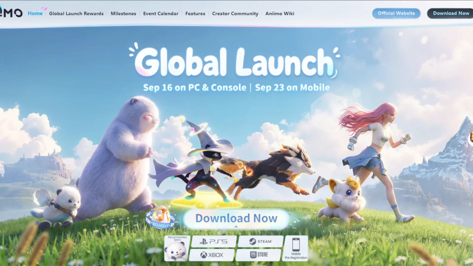 Global Launch Website