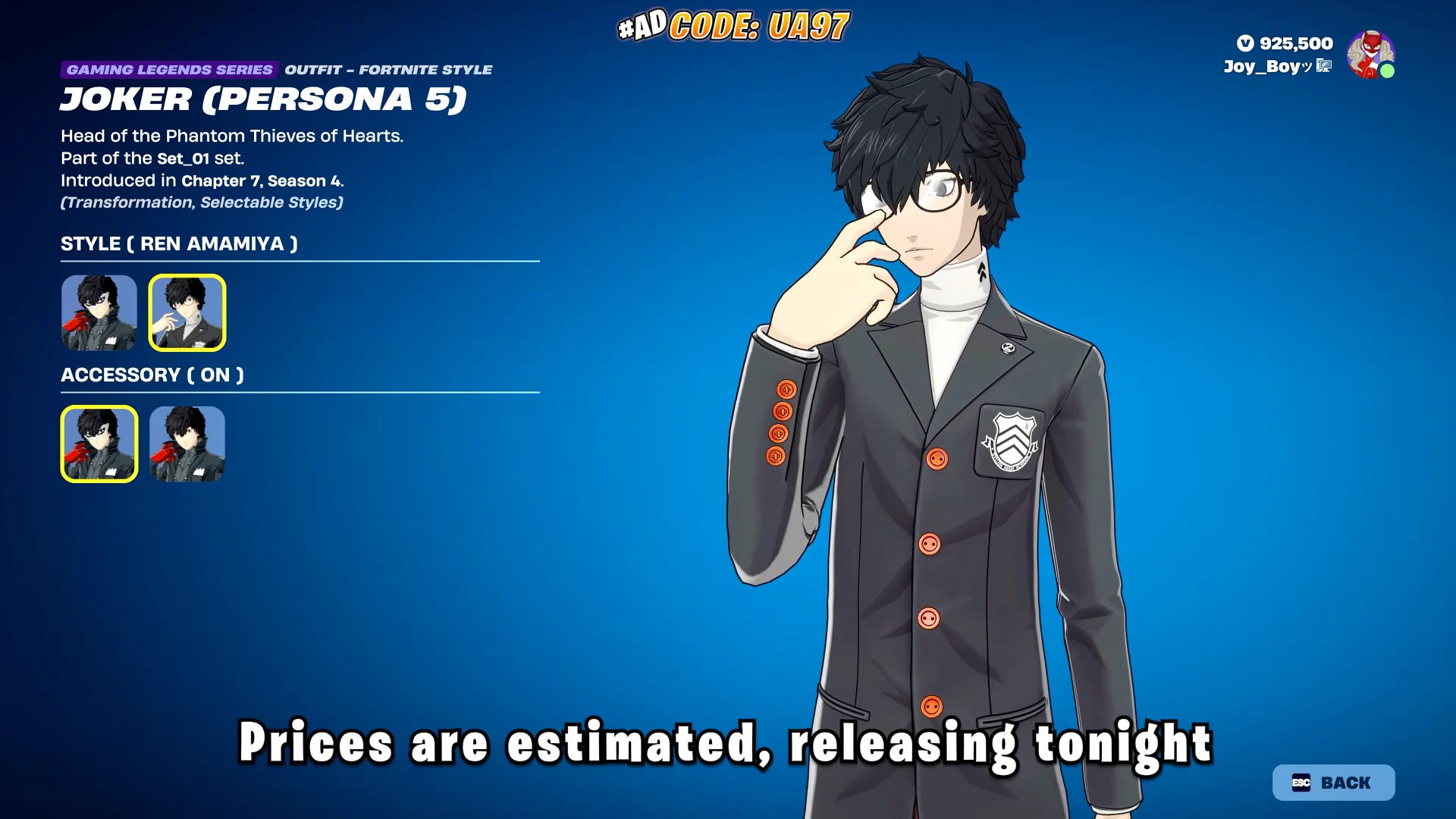 Joker Outfit Inspection