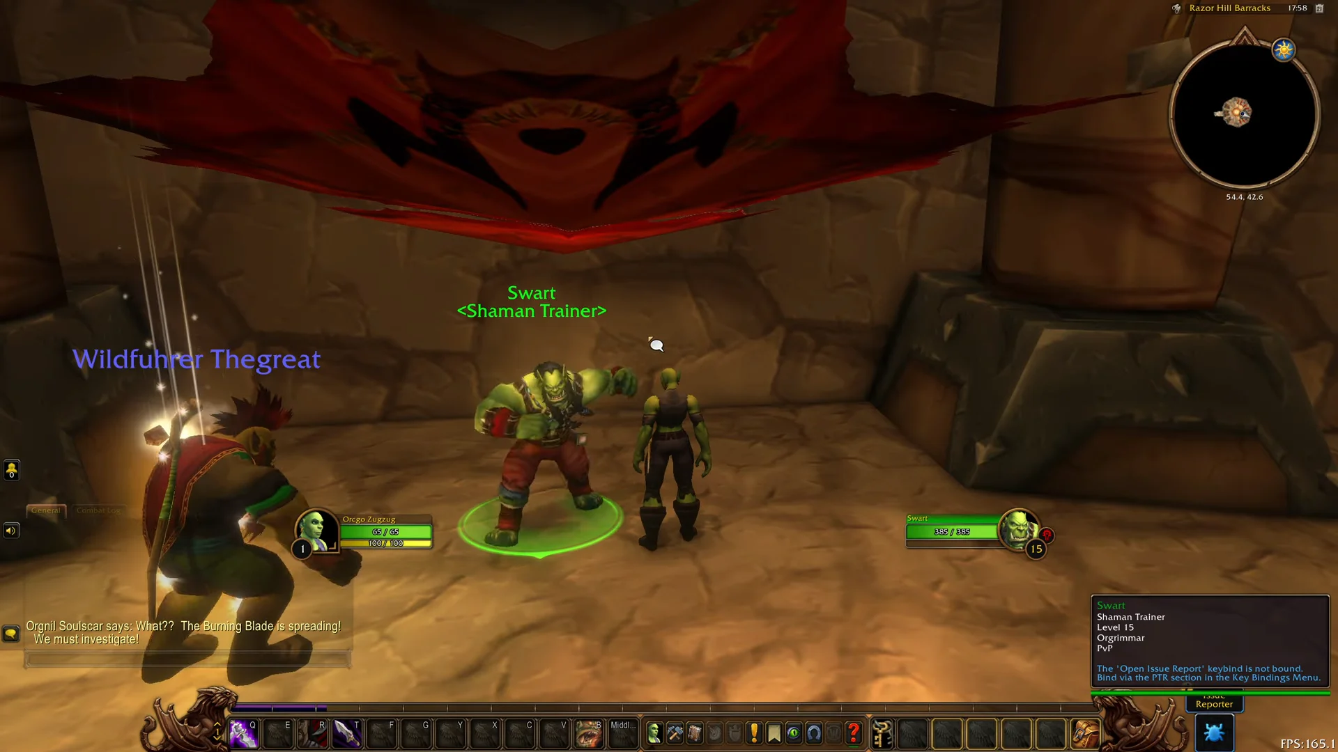 Approaching Shaman Trainer