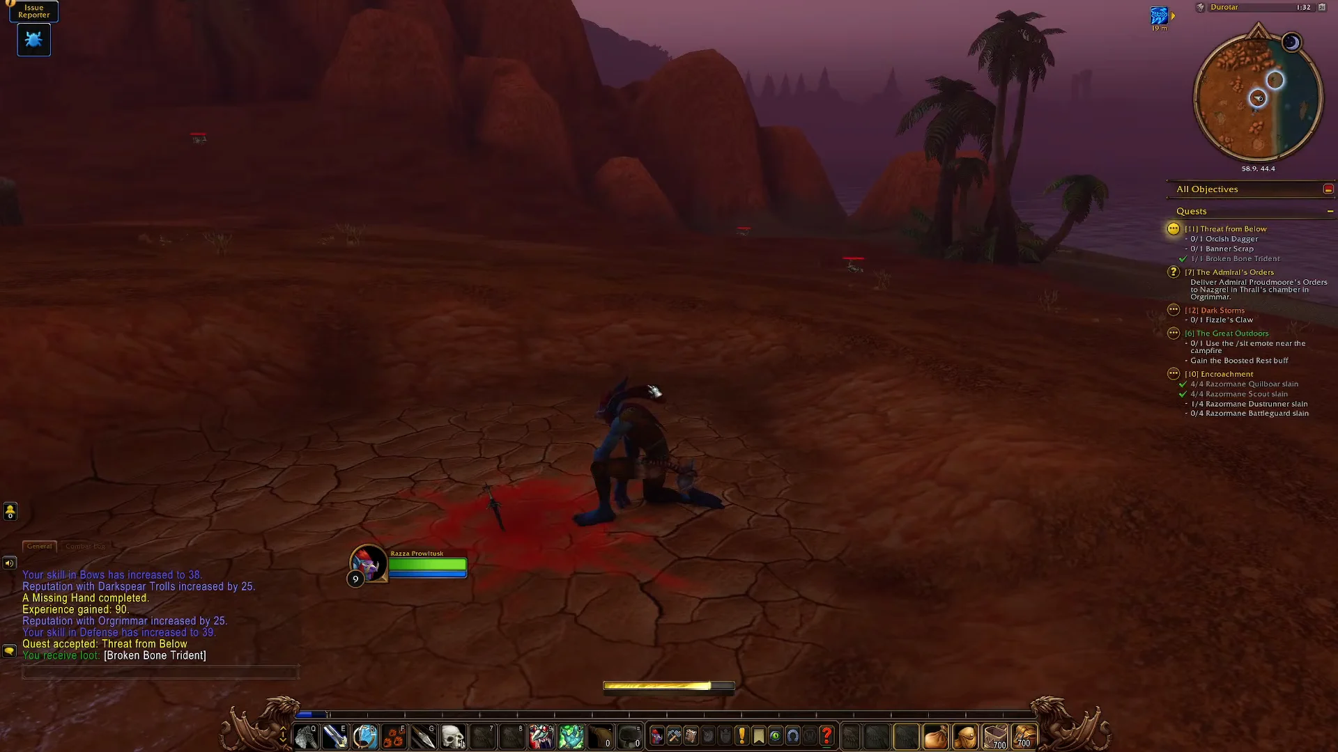 Collecting Orcish Dagger