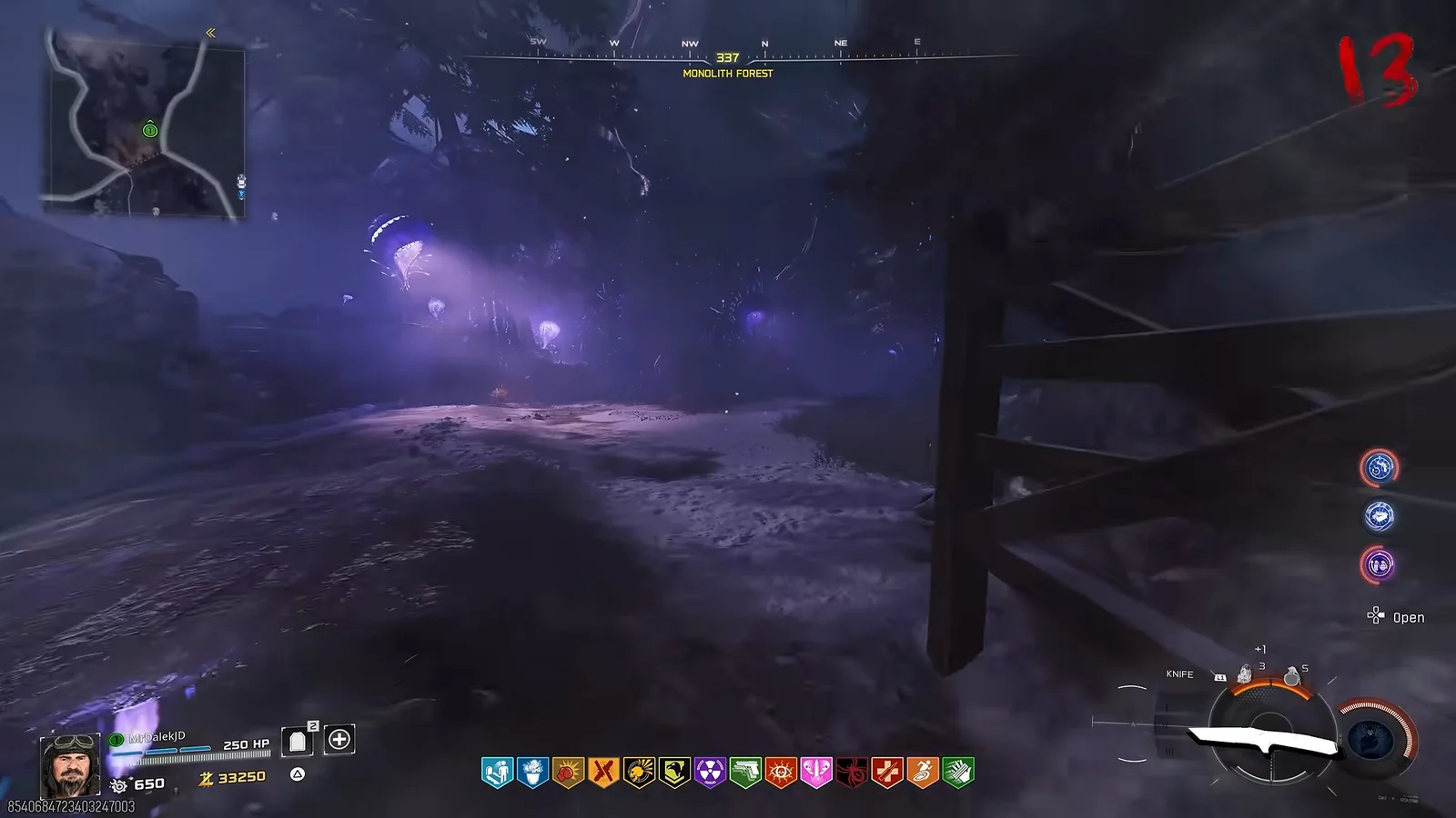 Step 8: Monolith Forest Pink Crystals & Meteor