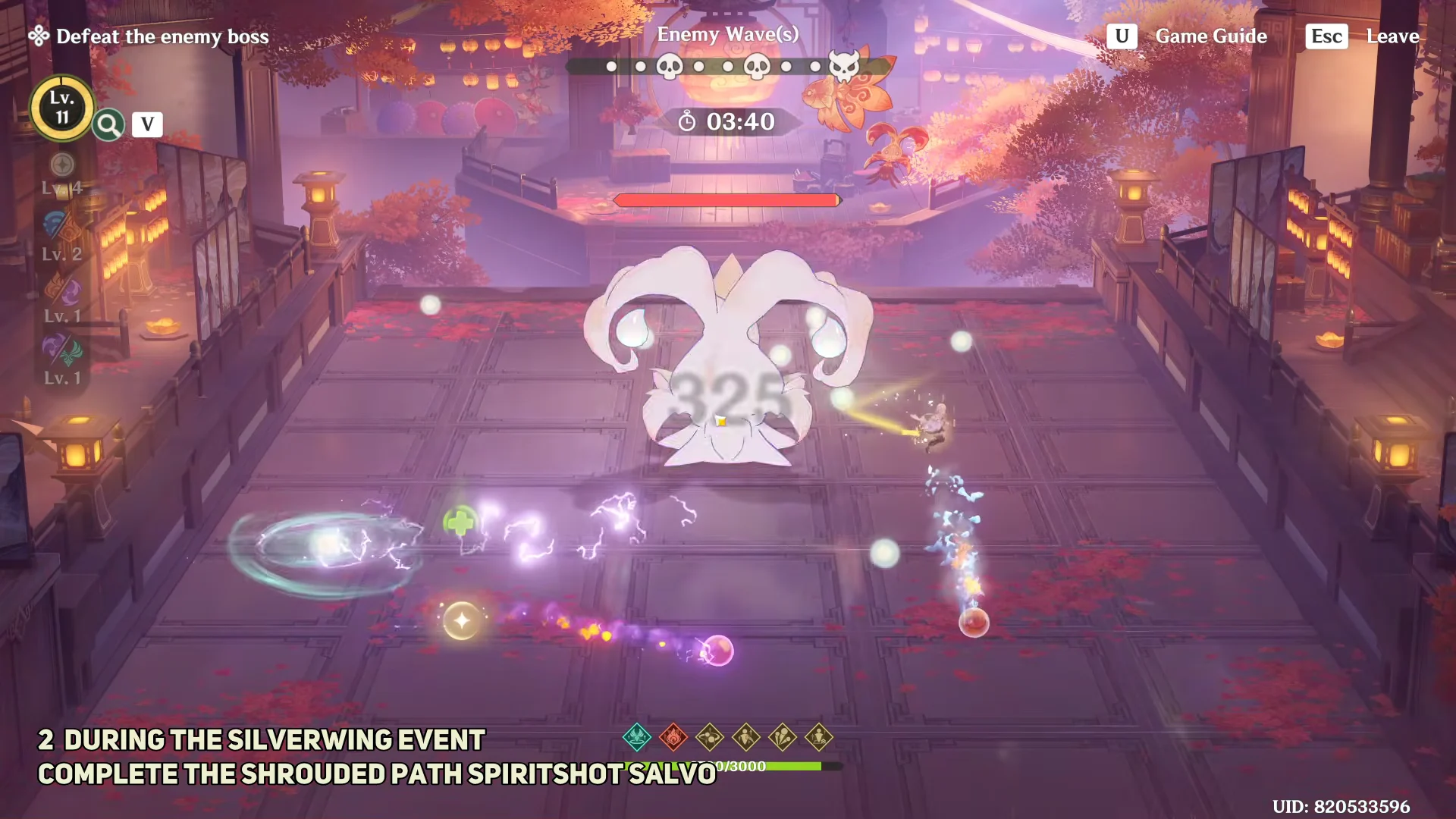 Playing Spiritshot Salvo combat minigame