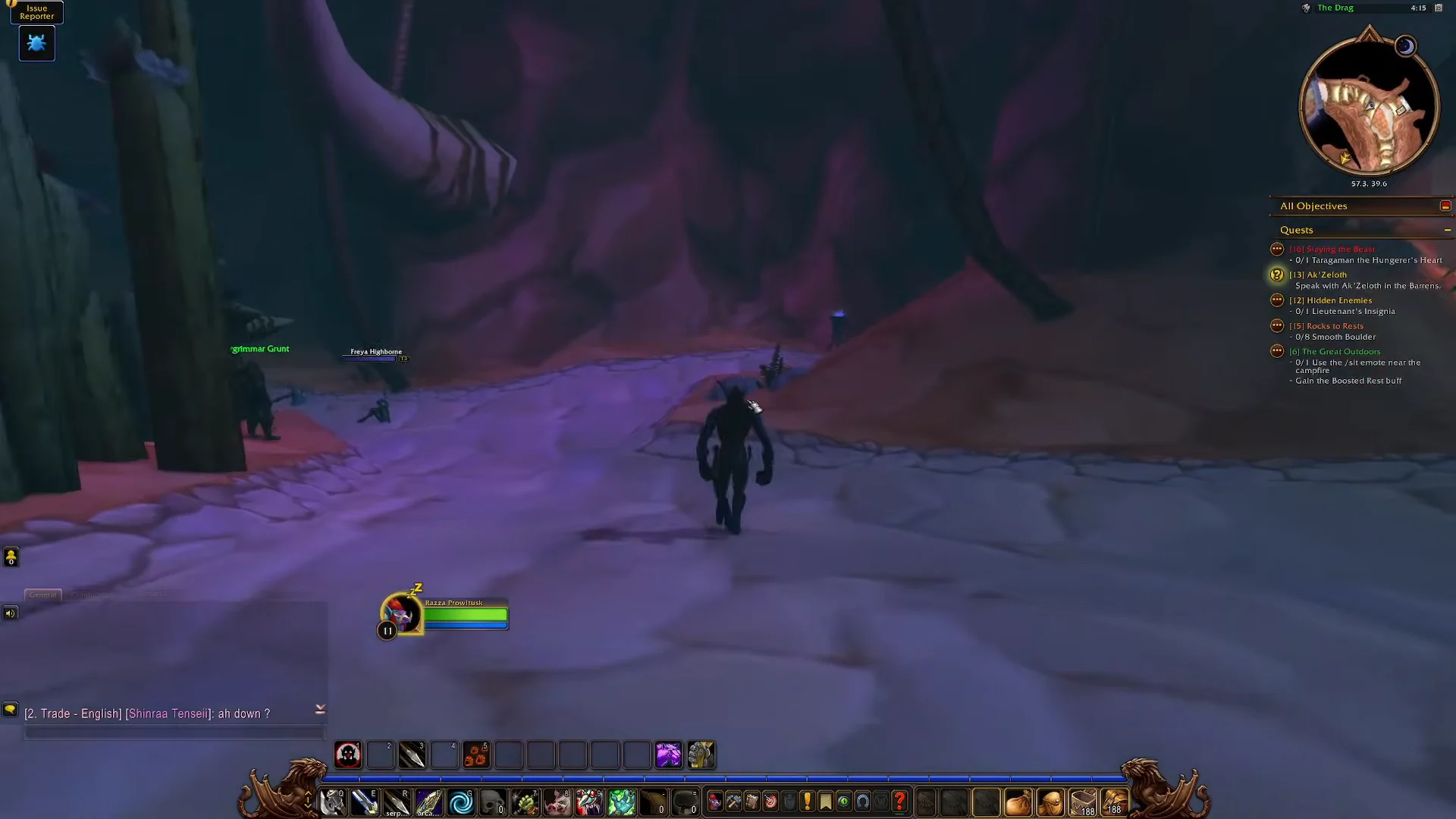 Entering the Cleft of Shadow Tunnel