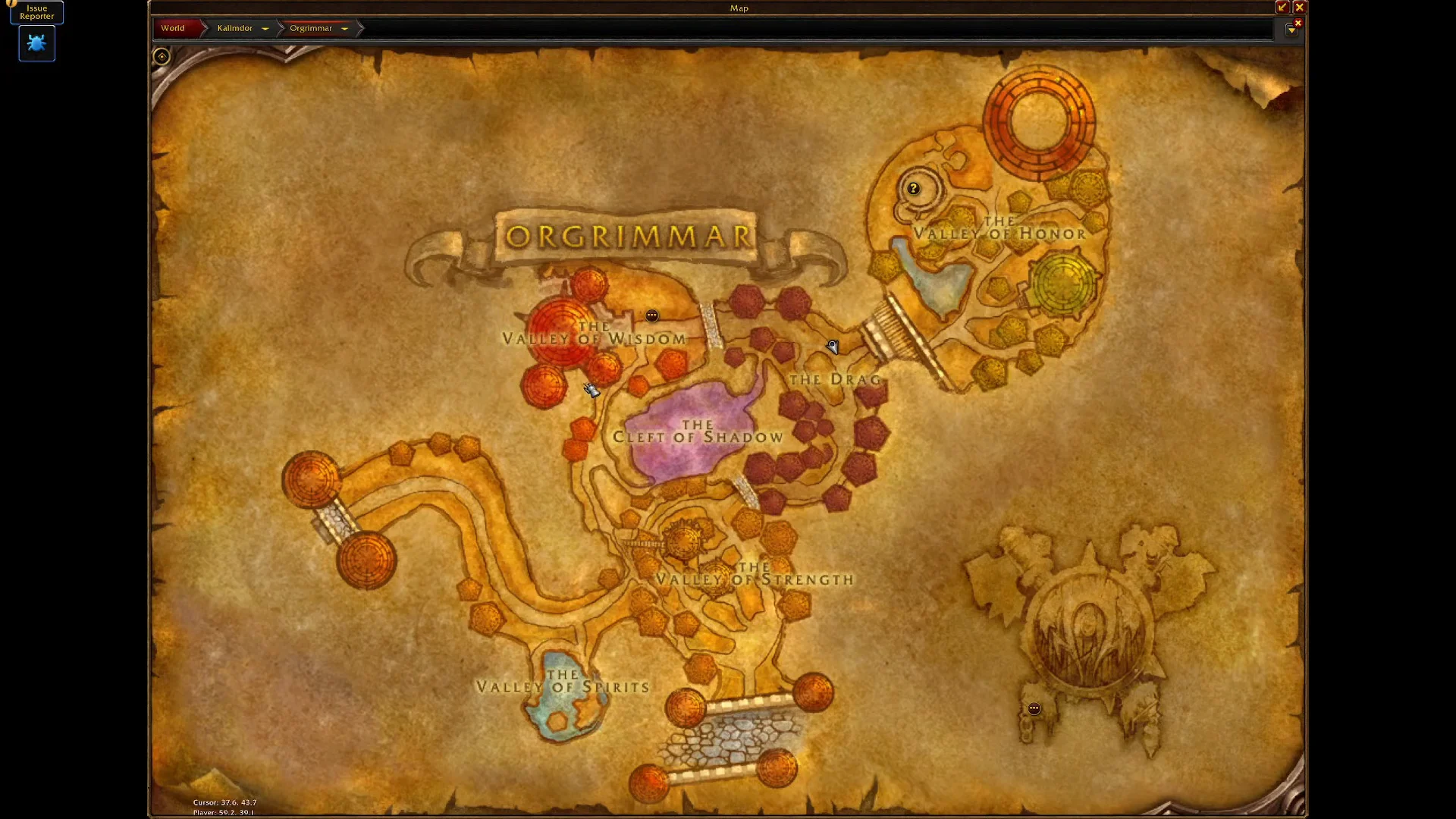 Orgrimmar Map Overview