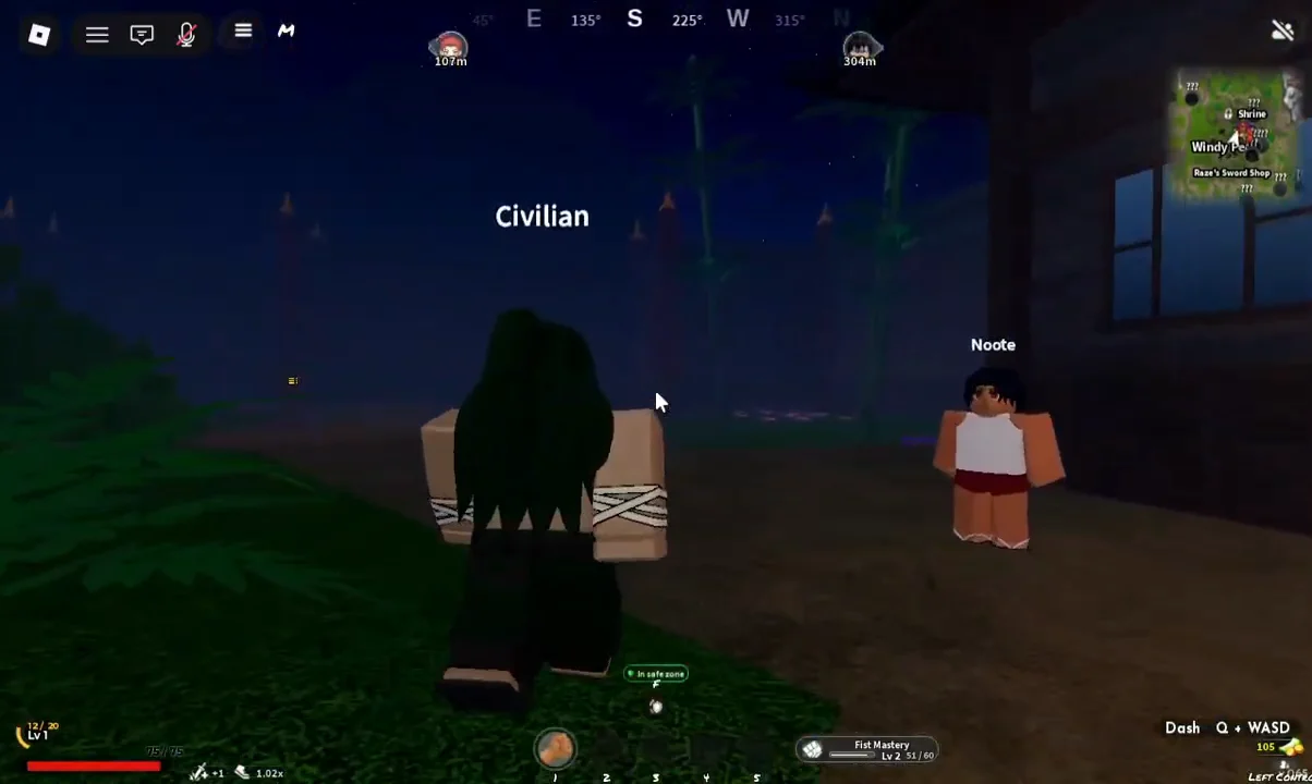 Engaging a Civilian NPC