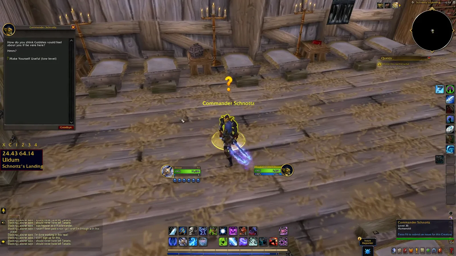 Turning in quest