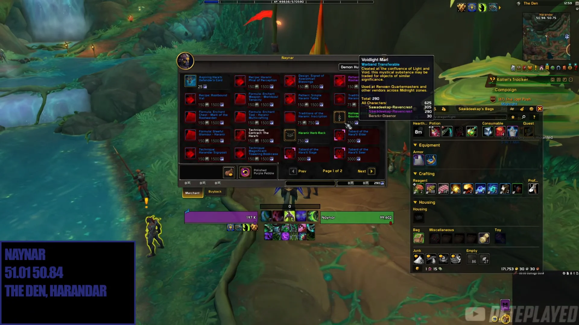 Naynar Location and Inventory
