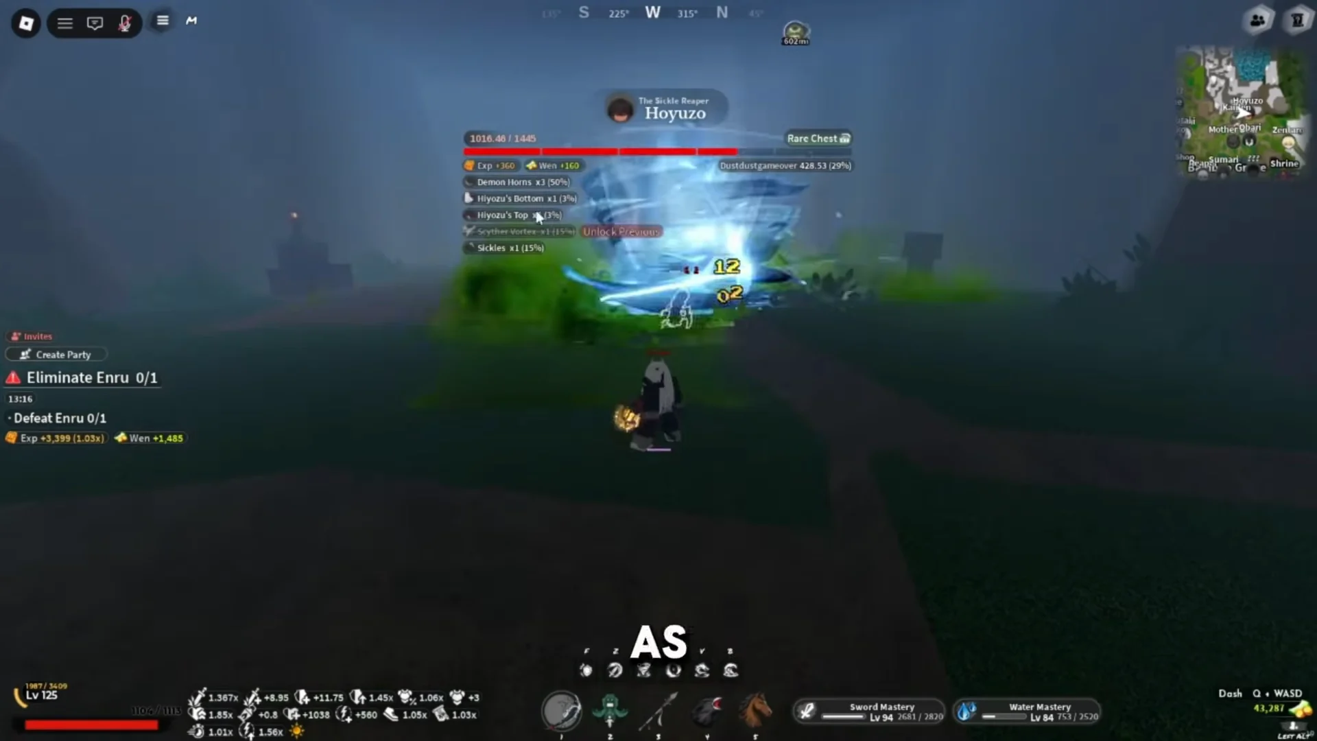 Farming Demon Horns