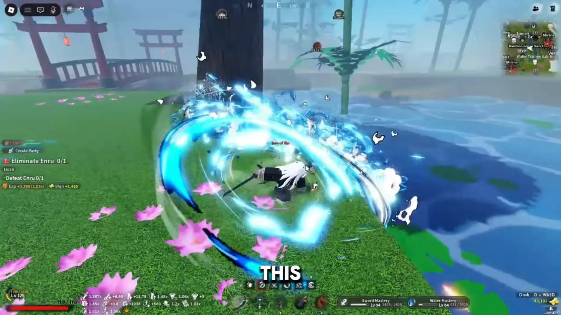 Move Z (Water Surface Slash)