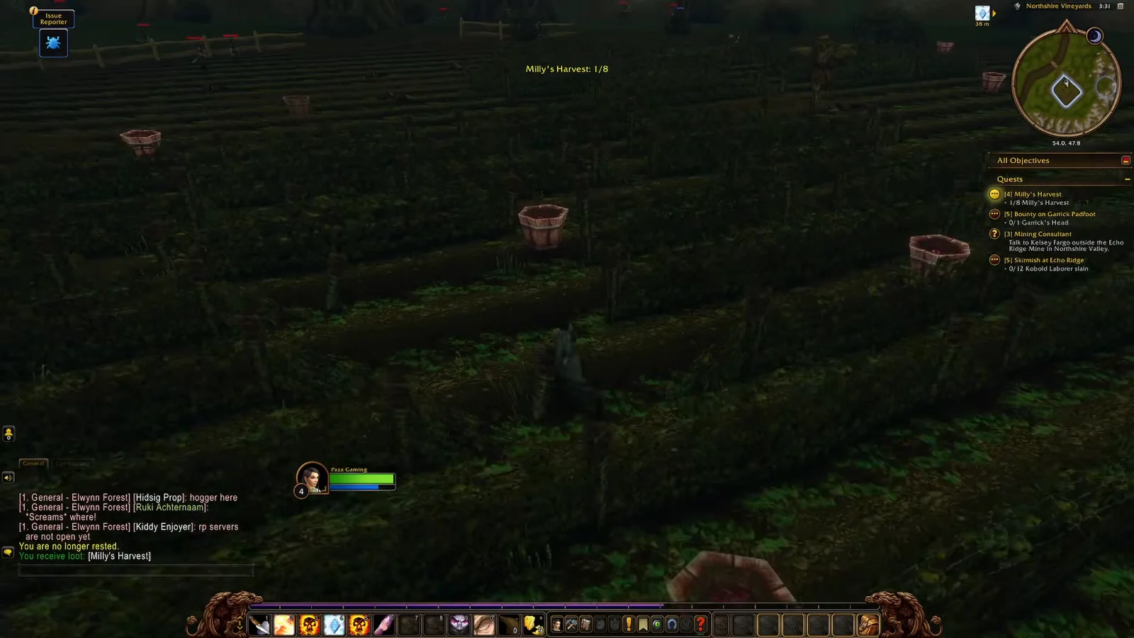 Collecting Milly's Harvest Baskets