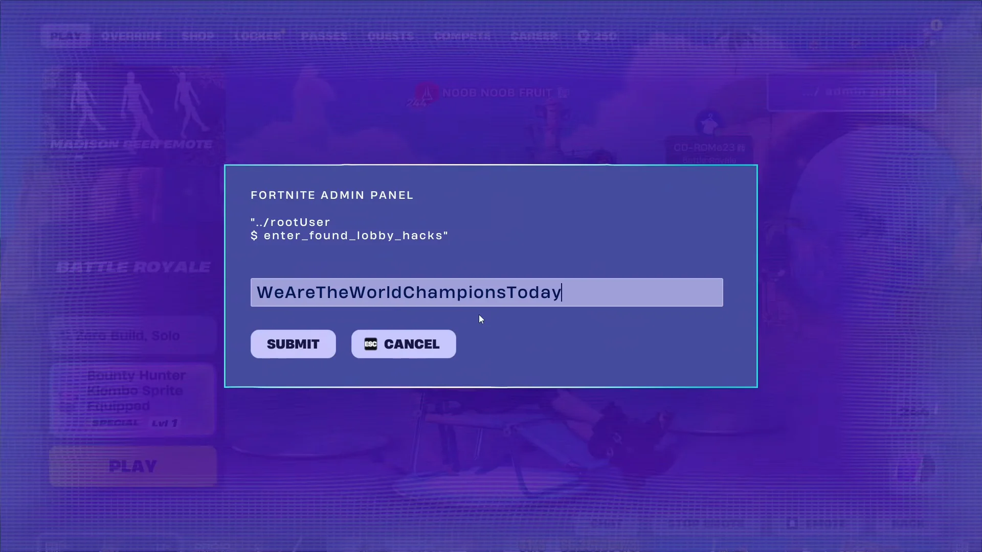 Code 1 entry