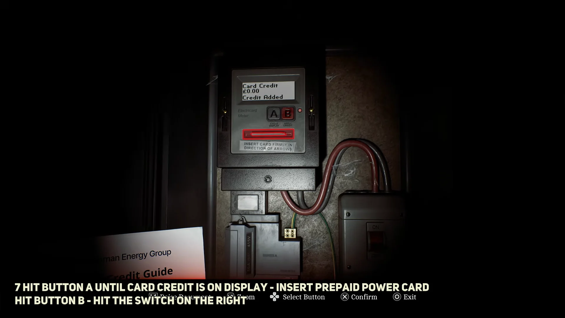 Restore power at breaker