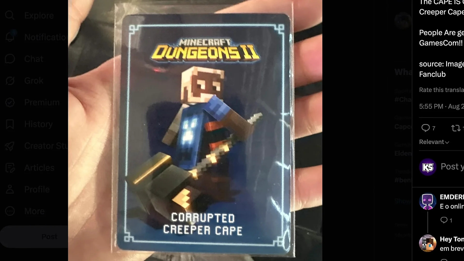 Corrupted Creeper Cape
