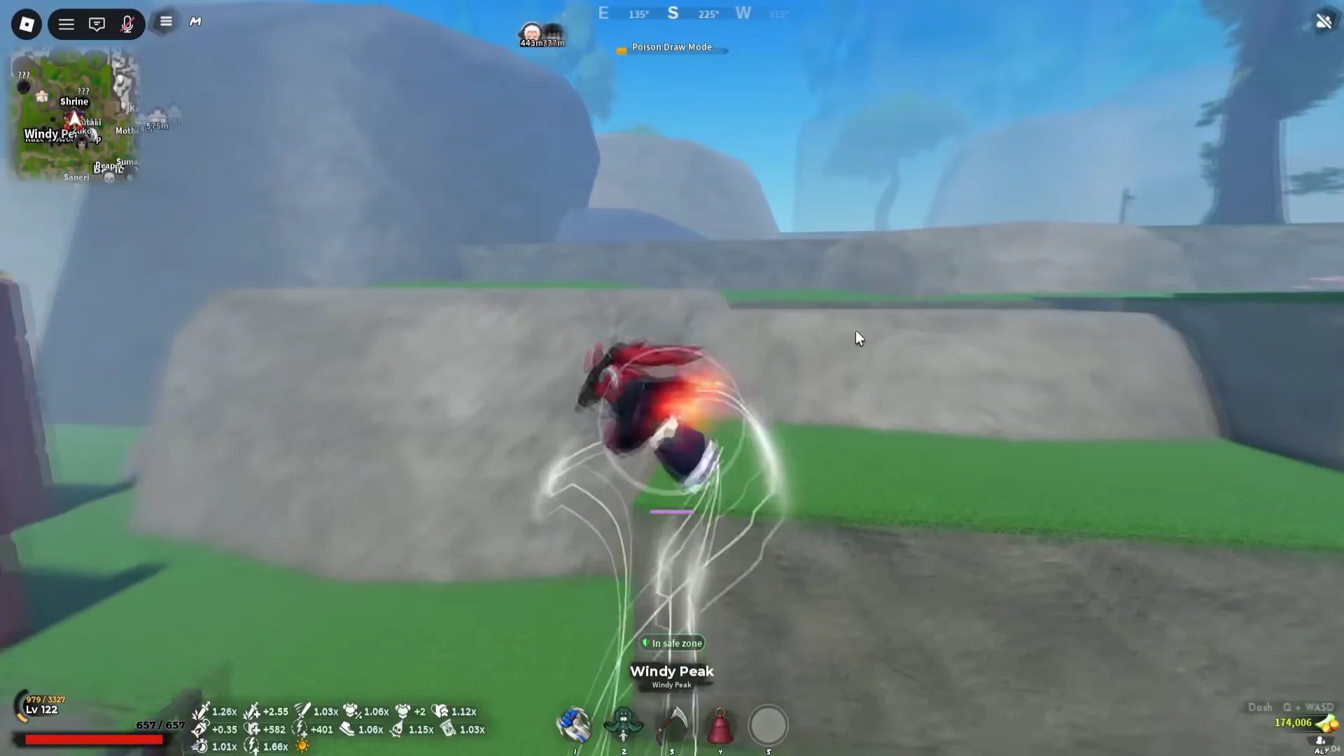 Location #4: Akaza Cave (Windy Peak)