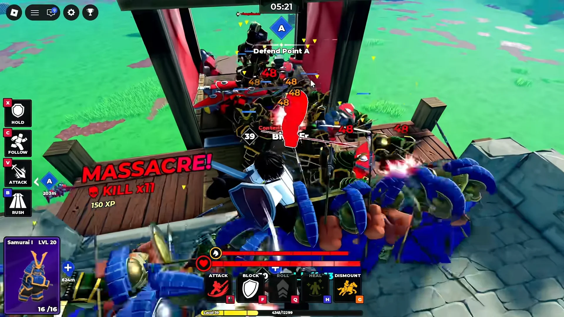 Samurai Combat vs Shields