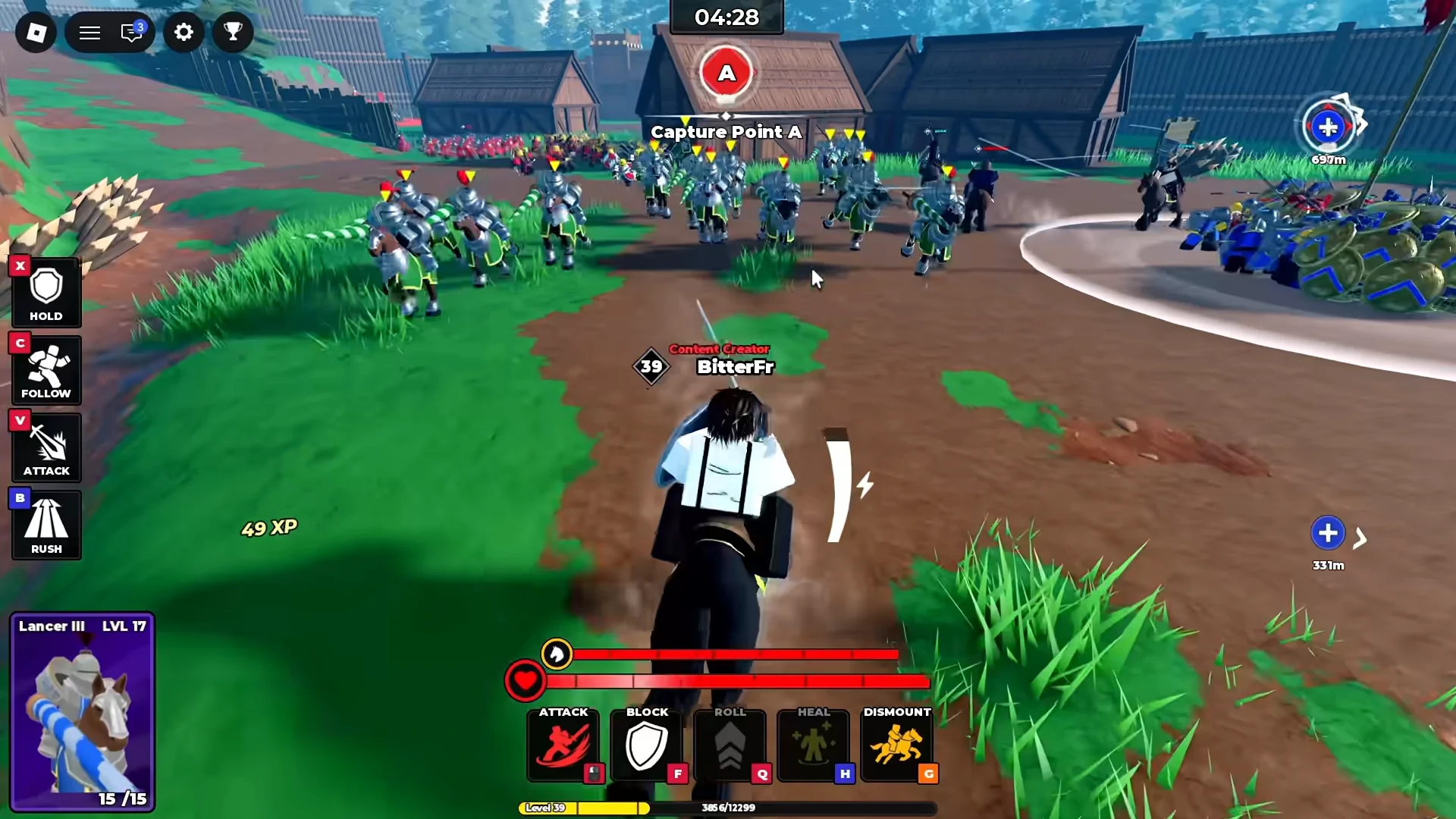 Cavalry Positioning vs Spearmen