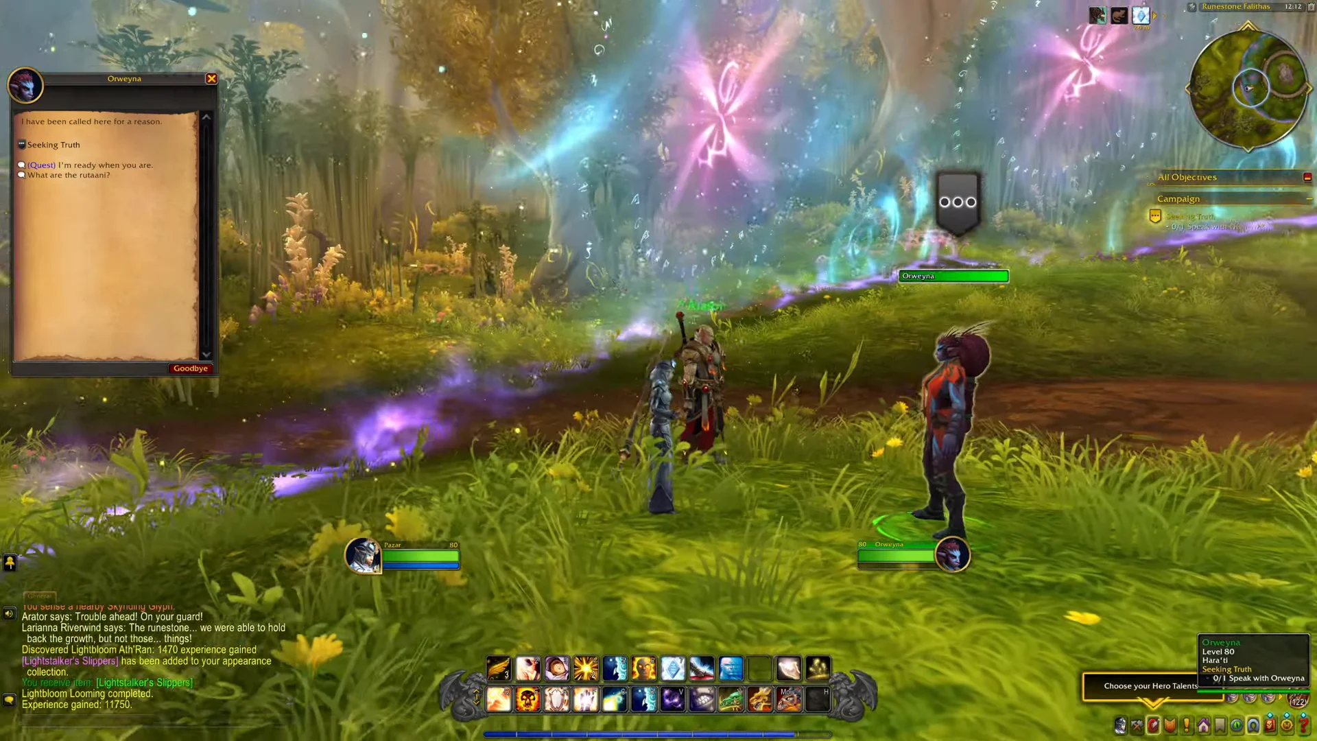 Map location and dialogue