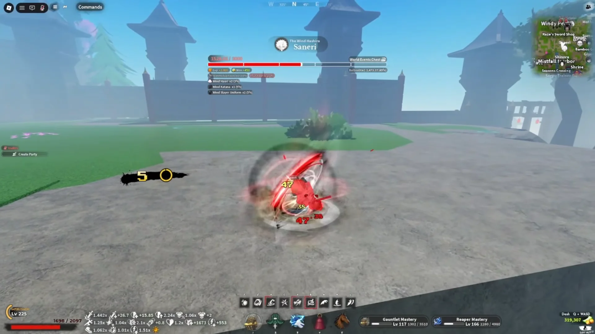 Combat Demonstration: Sanemi