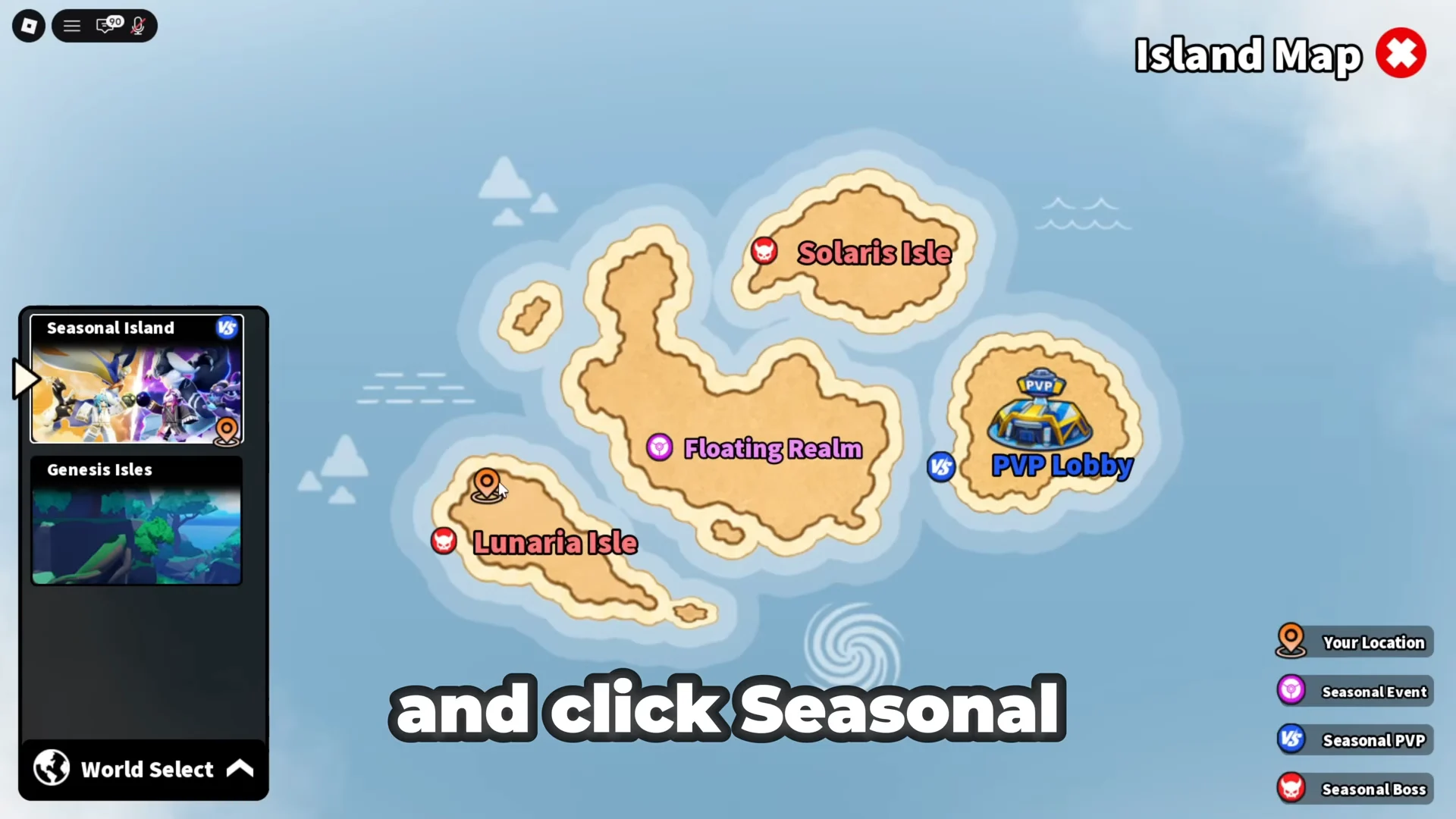 Seasonal Island Map