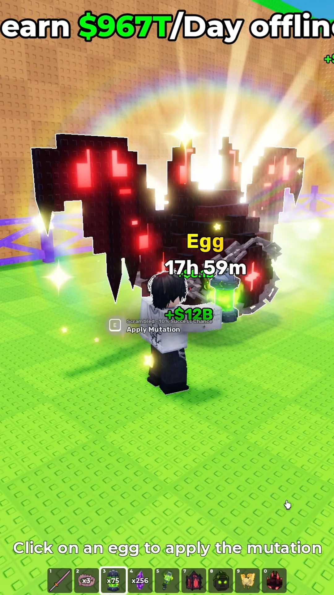 Placing Egg in Base