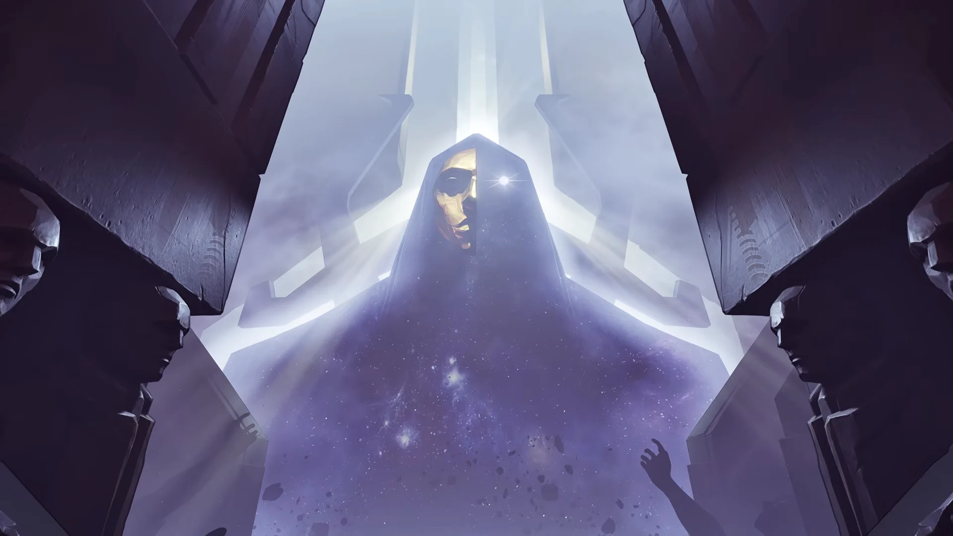 Hooded Statues Corridor