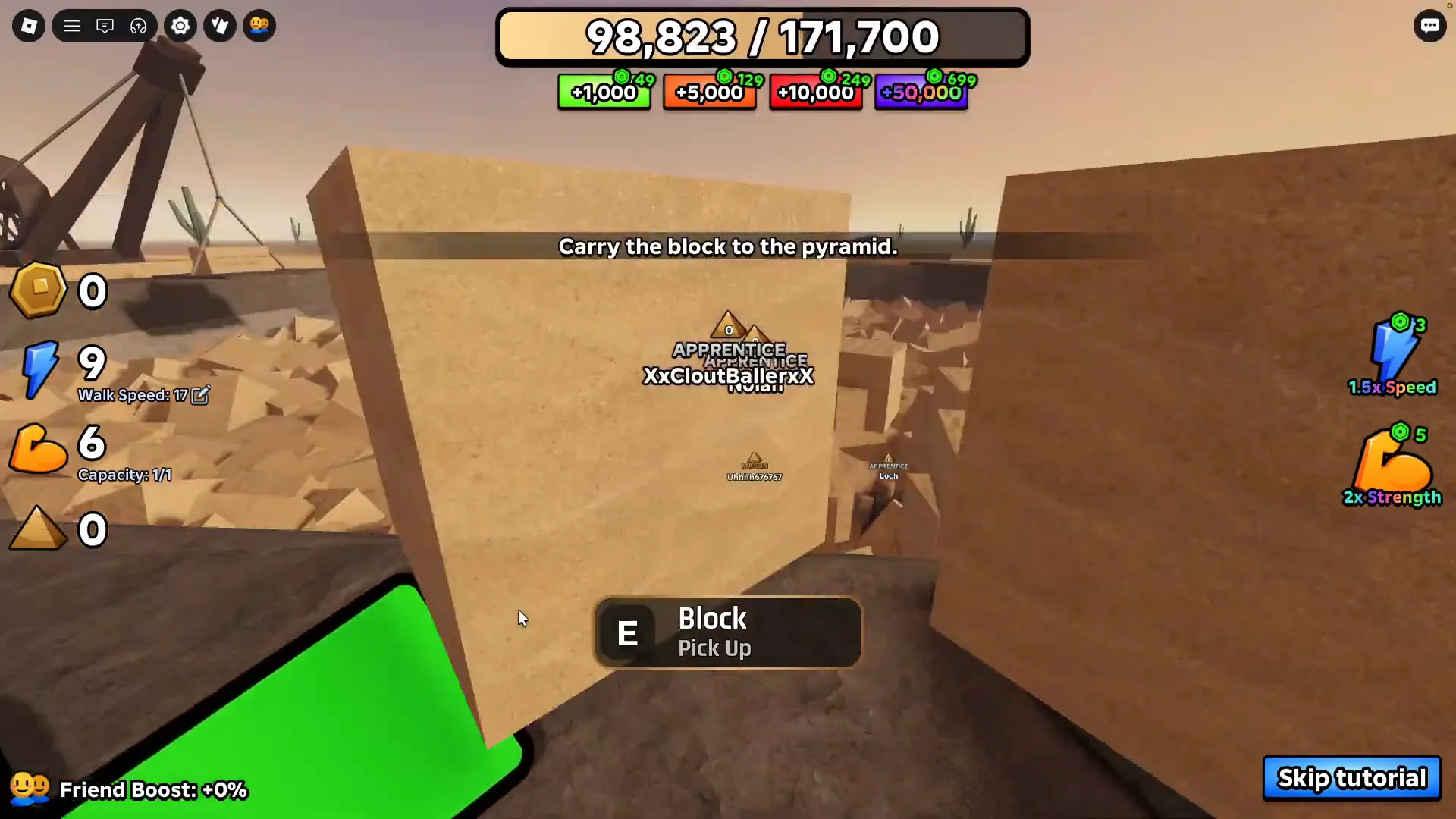 Picking Up Block