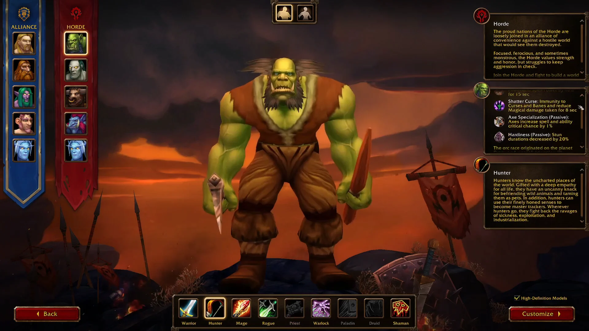 Demonstrating on an Orc