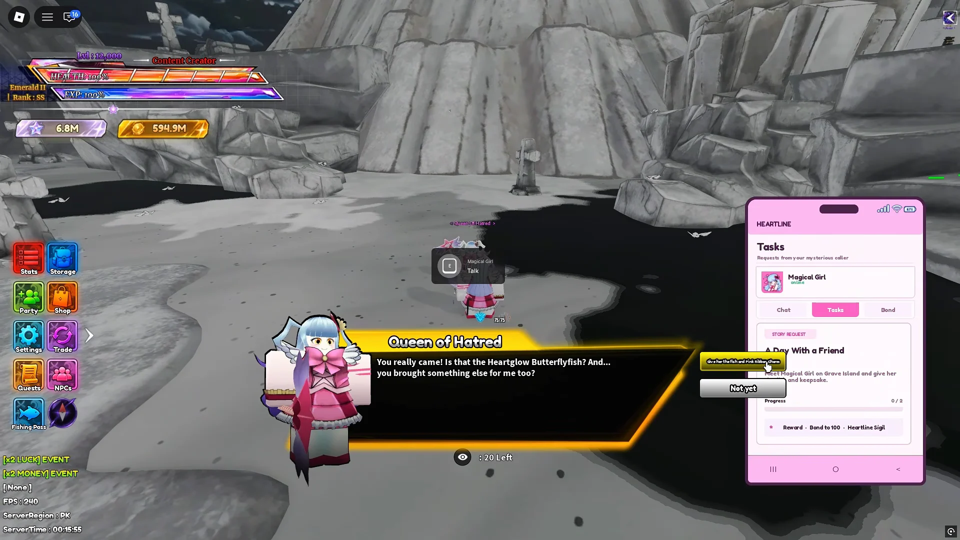 Meeting Magical Girl on Grave Island