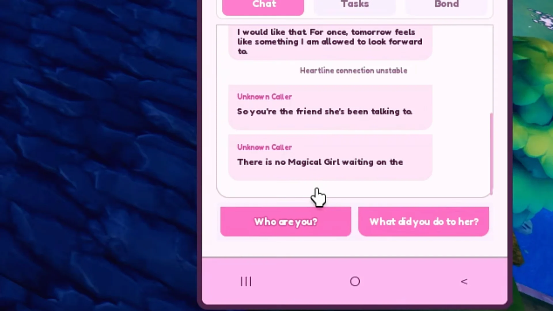 Heartline Phone Dialogue