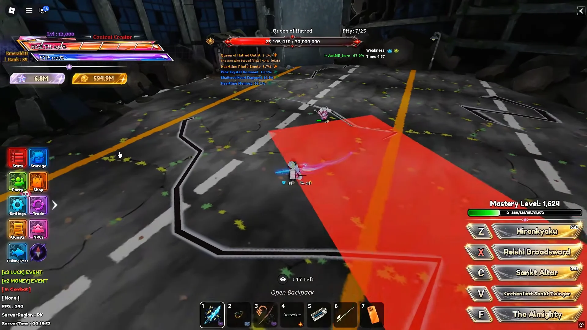 Defeating Queen of Hatred Dungeon Boss