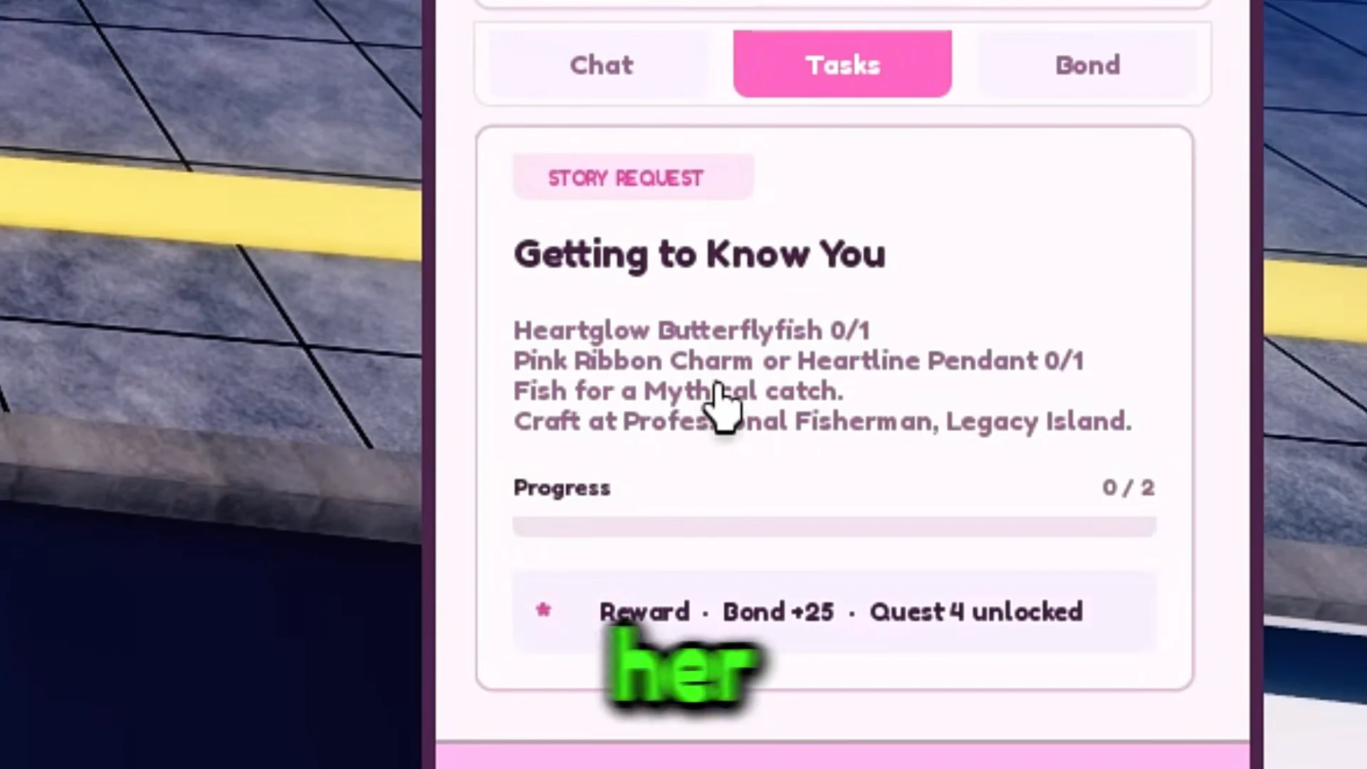 Quest: Getting to Know You