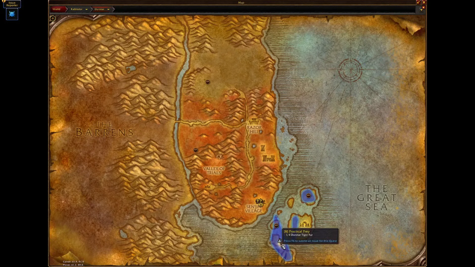 Map Location & Hunting Strategy