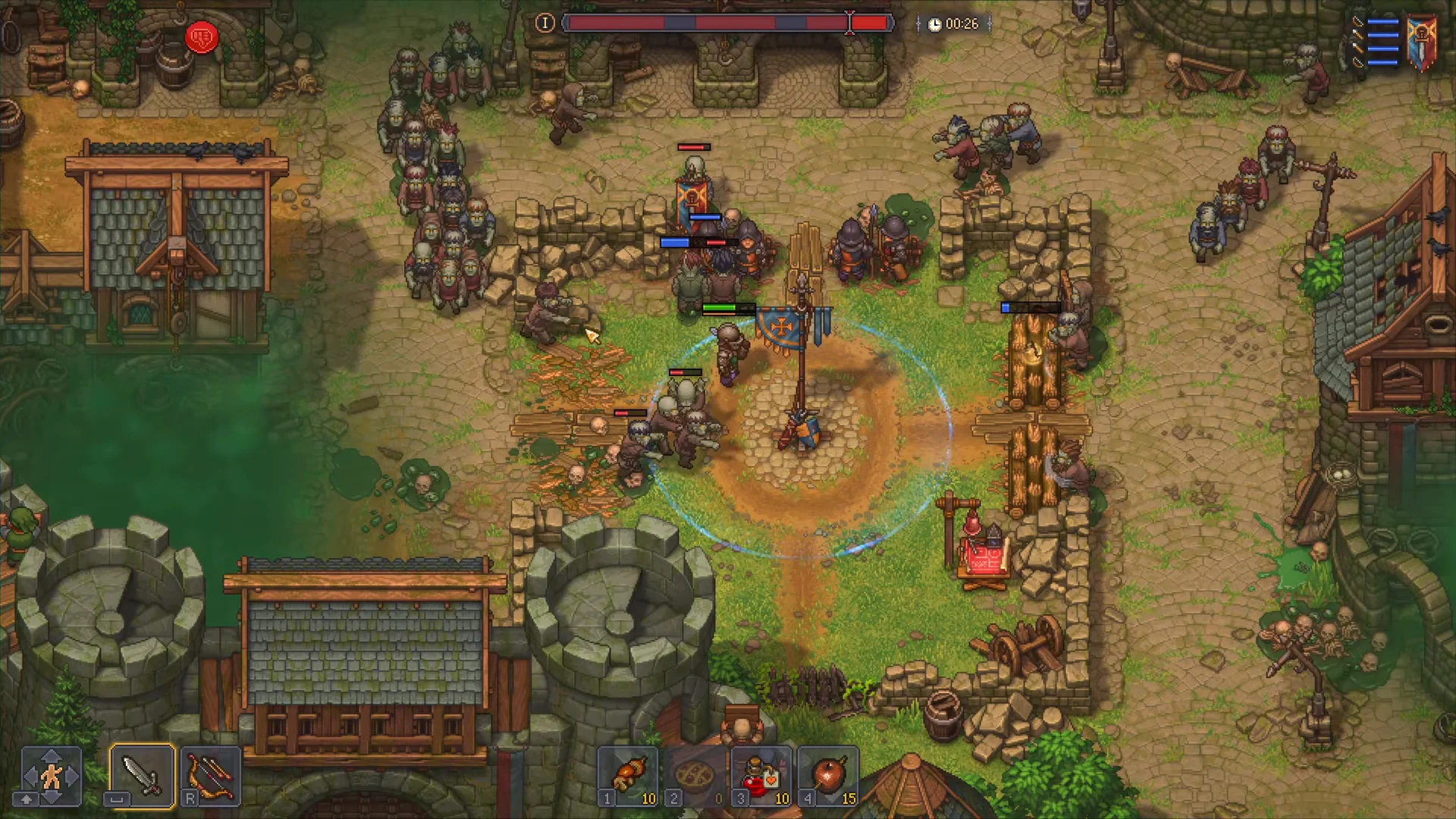 Fighting Zombie Waves