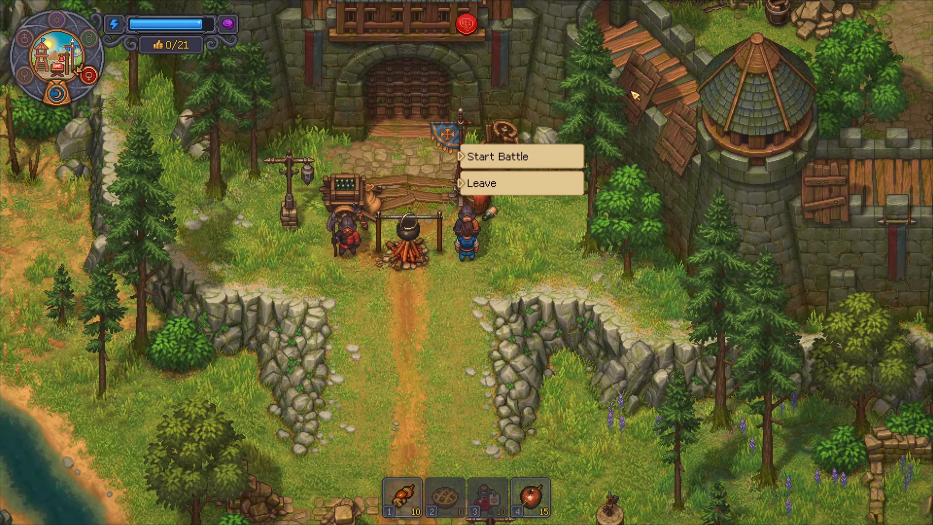 Battle Setup Screen