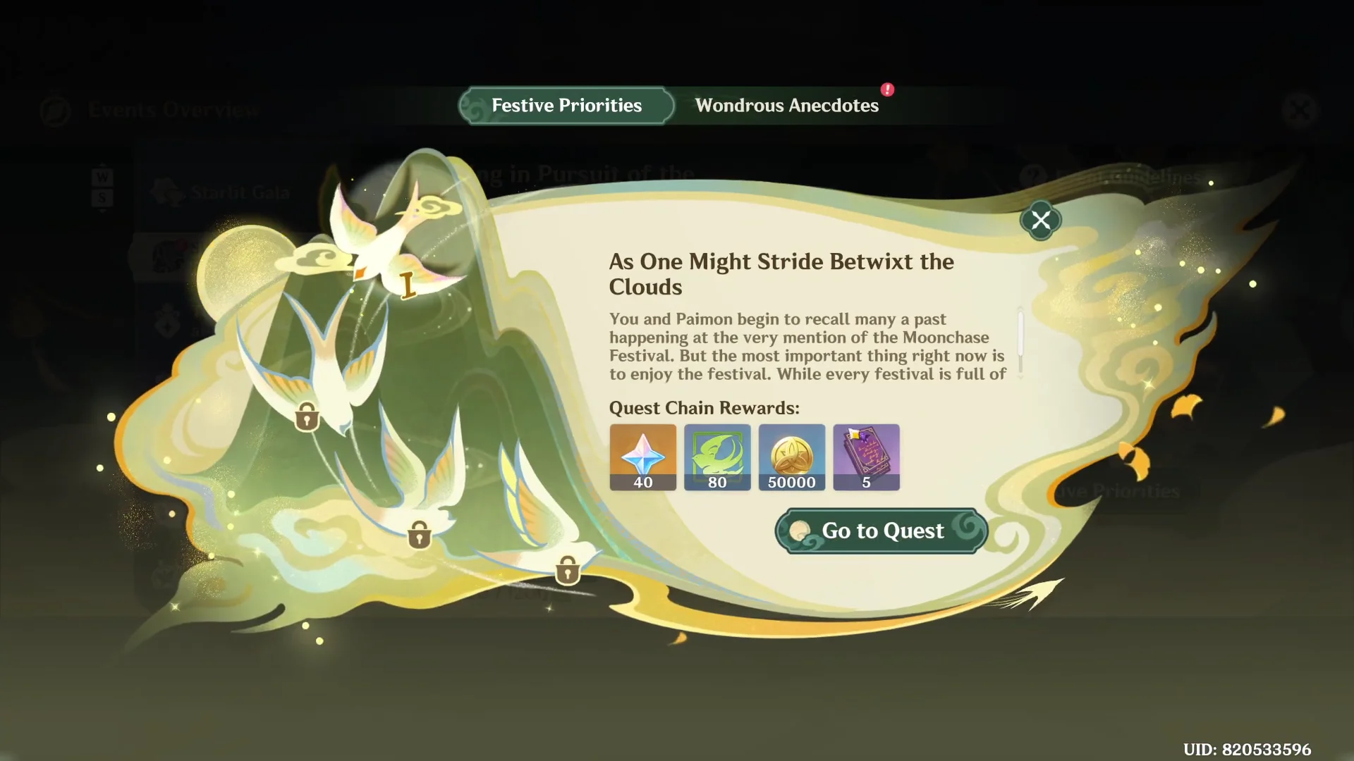 Event Menu Overview