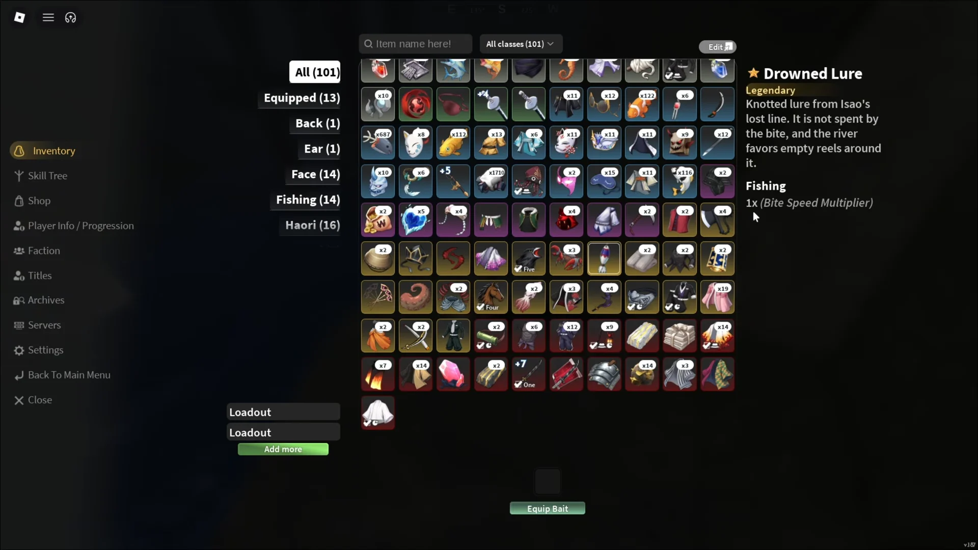 Drowned Lure Stats