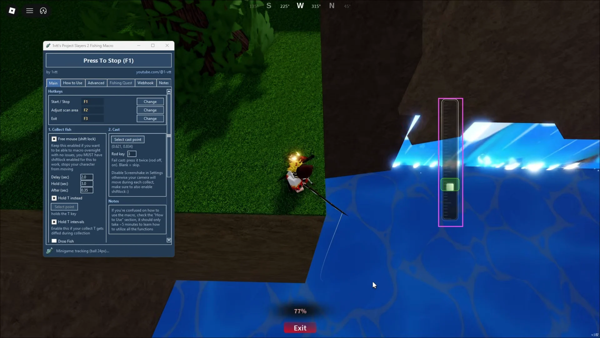 Activating Macro at Waterfall