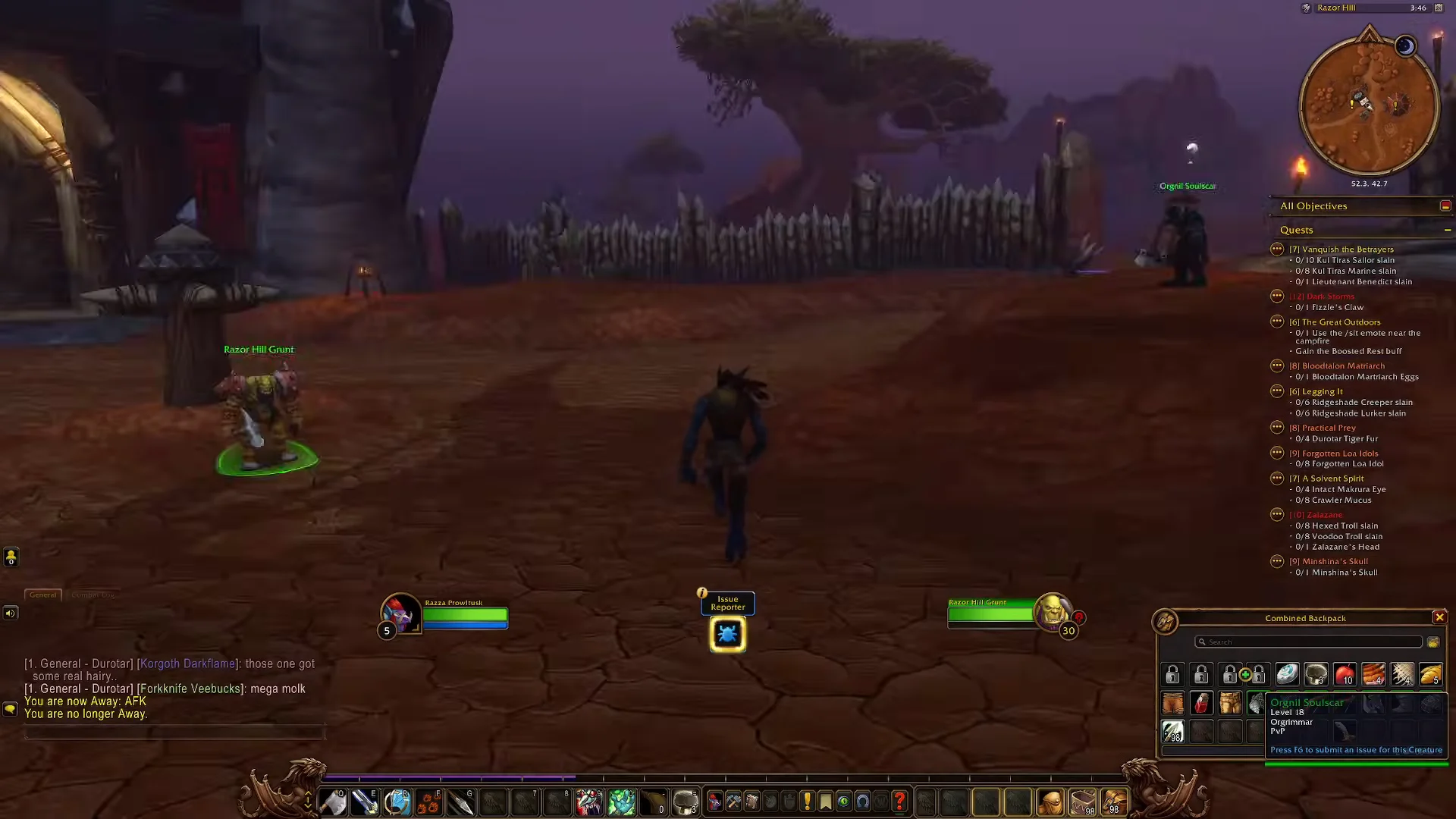 Approaching Razor Hill
